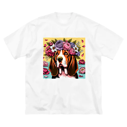 祝福の耳タレ犬 ビッグシルエットTシャツ