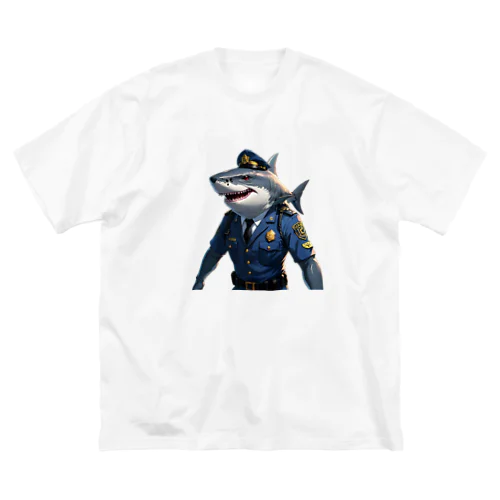 海の守護者：クールな警察鮫 Big T-Shirt