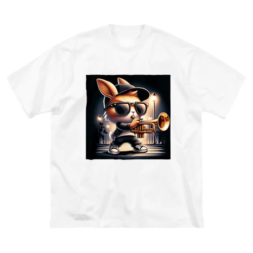 うさぎ×トランペット Big T-Shirt