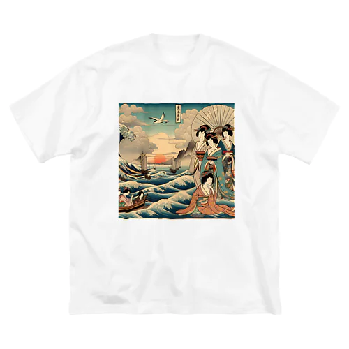 古き良き日本浮世絵 ビッグシルエットTシャツ