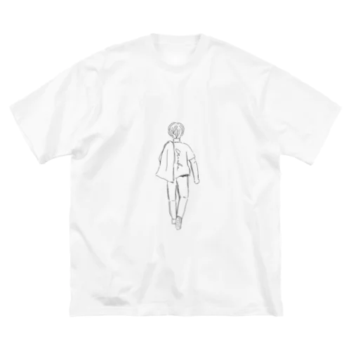 着ればあなたのお腹にて背中で語る人 Big T-Shirt