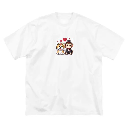 犬猿の仲～愛の力で仲良し～ ビッグシルエットTシャツ