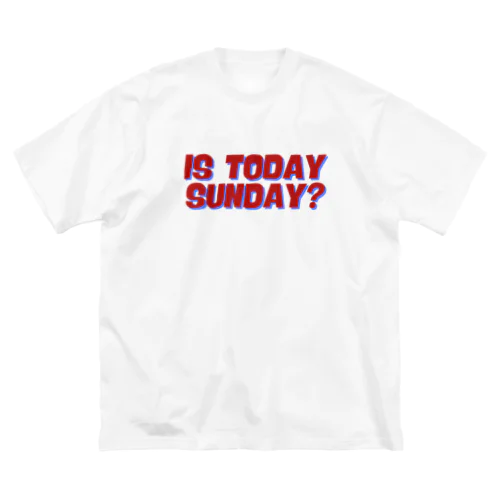 Is today Sunday? いいえ、ちがいます。 Big T-Shirt