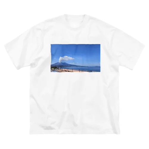桜島🌴南国鹿児島 루즈핏 티셔츠