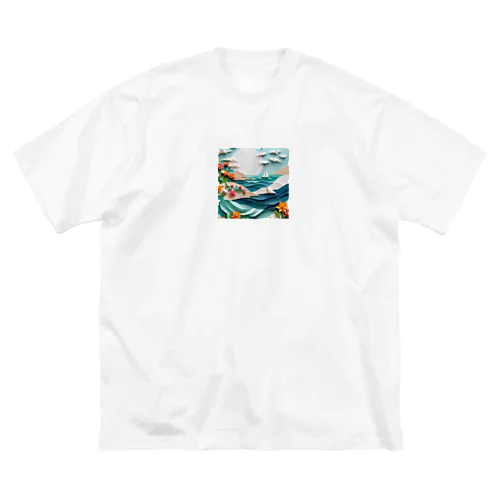 折り紙のイラスト_044 ビッグシルエットTシャツ