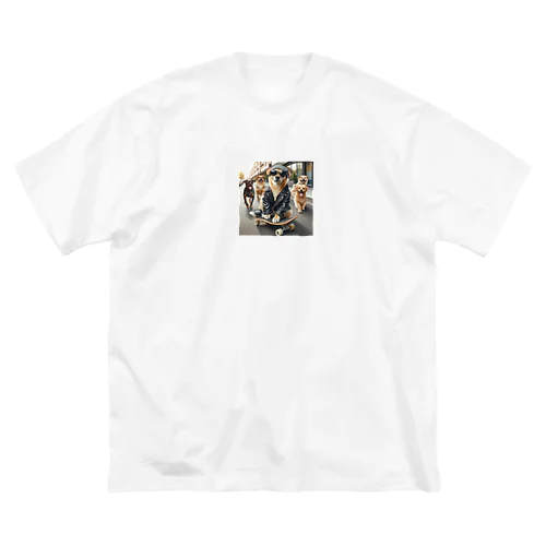 スケートボードの犬 グッズ Big T-Shirt