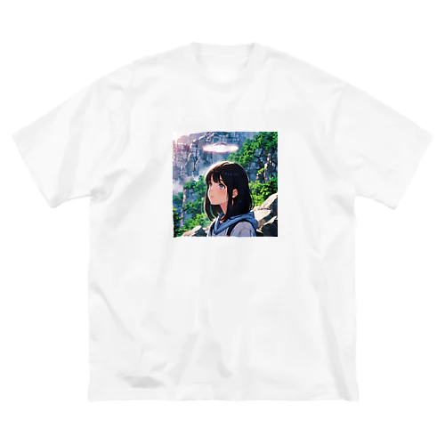 UFOと少女 ビッグシルエットTシャツ