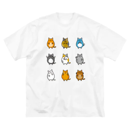 ねこズ ビッグシルエットTシャツ