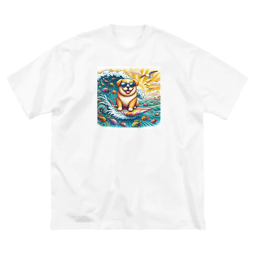 サーフィンワンコ ビッグシルエットTシャツ