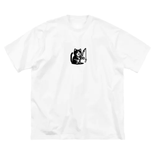 釣り猫 ビッグシルエットTシャツ