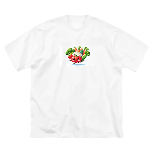 新鮮な野菜達 ビッグシルエットTシャツ