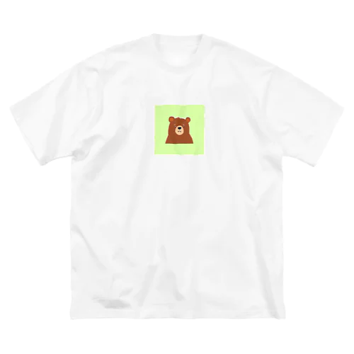 困ったクマ(グリーン) ビッグシルエットTシャツ