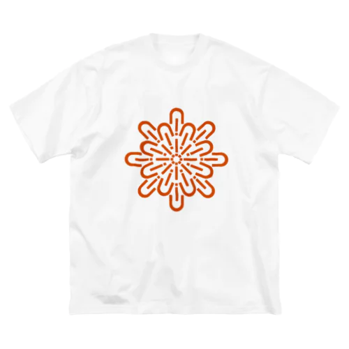 n! orange virus ビッグシルエットTシャツ