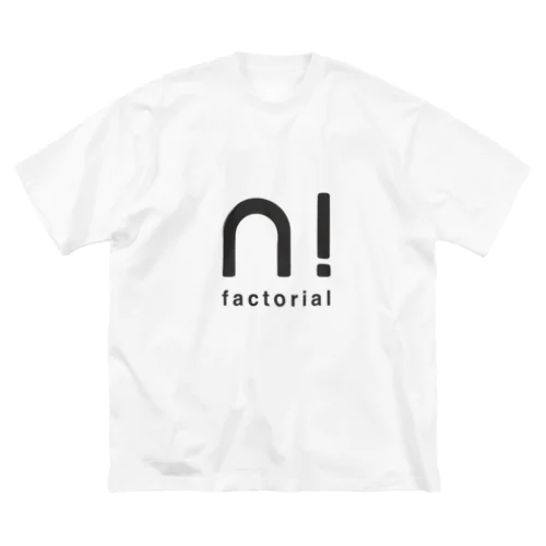 n! black LOGO ビッグシルエットTシャツ