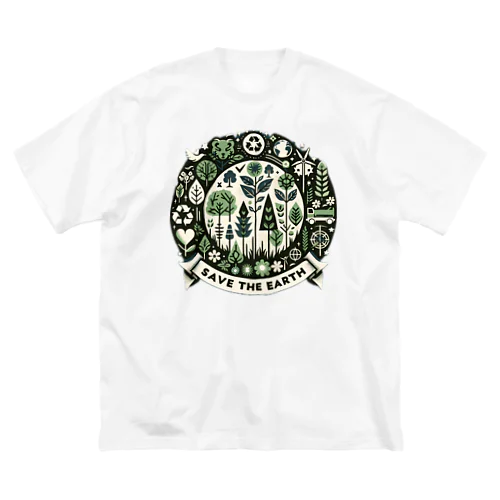 SAVE THE EARTH ビッグシルエットTシャツ