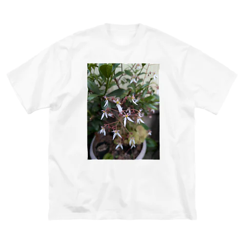 ユキノシタのお花が可愛らしい〜 Big T-Shirt