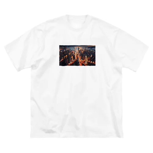 美しい都会の夜景 Big T-Shirt