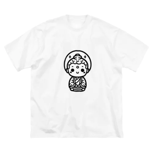 かわいい菩薩のシンプルイラスト ビッグシルエットTシャツ