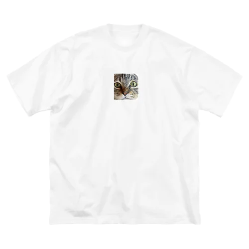 猫　色鉛筆 ビッグシルエットTシャツ