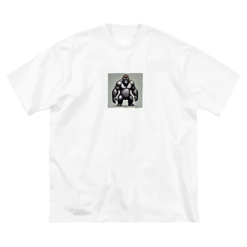 ドット絵ゴリラ ビッグシルエットTシャツ