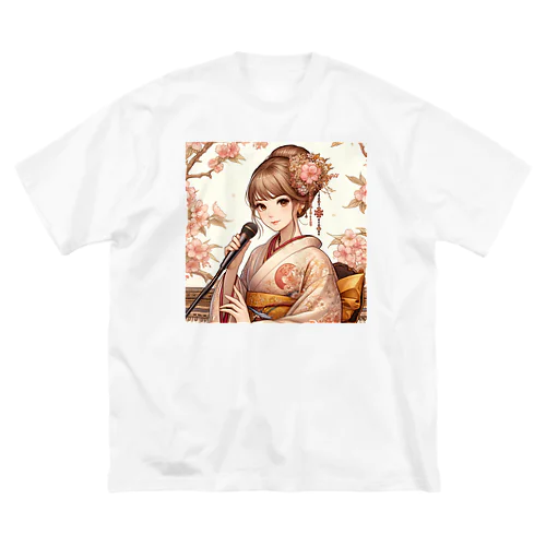 桜と新人歌手と　 Big T-Shirt