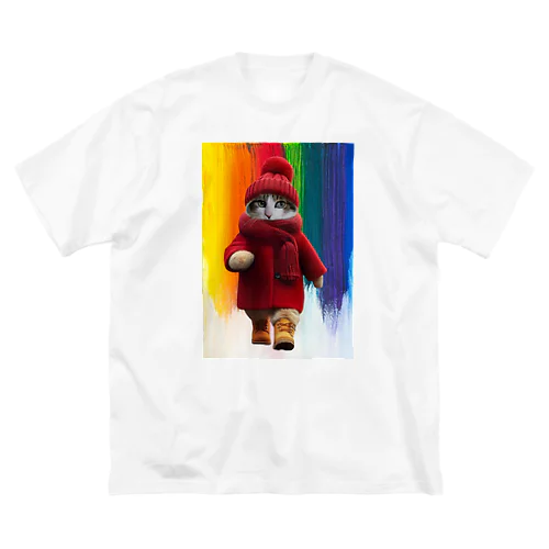 猫のゆずと７COLORS Big T-Shirt