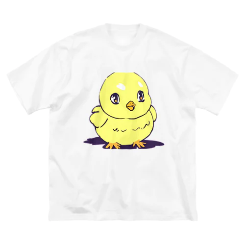 可愛いひよこの挨拶 ビッグシルエットTシャツ