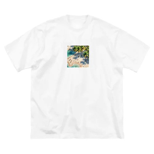 パームツリー沿い　ビーチ Big T-Shirt