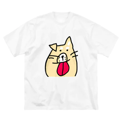 ビビりな番犬くん ビッグシルエットTシャツ