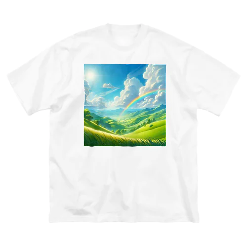 「美しい緑の風景」グッズ ビッグシルエットTシャツ