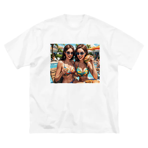 Hamburger Girls ビッグシルエットTシャツ