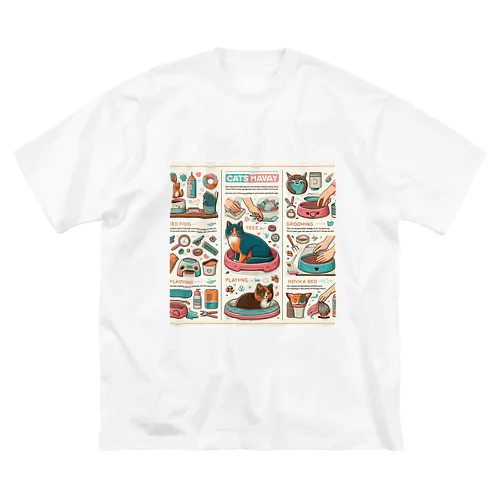 猫マニュアル ビッグシルエットTシャツ