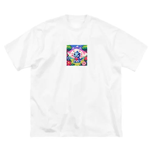 ピクセルアート 恐竜の子ども Big T-Shirt