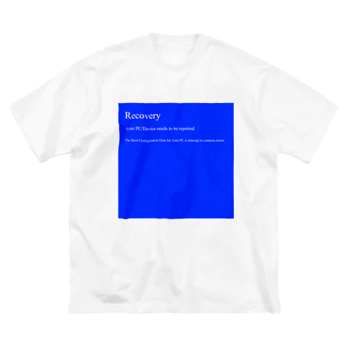 ブルーバックエラー ビッグシルエットTシャツ