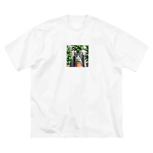 植物と猫 Big T-Shirt