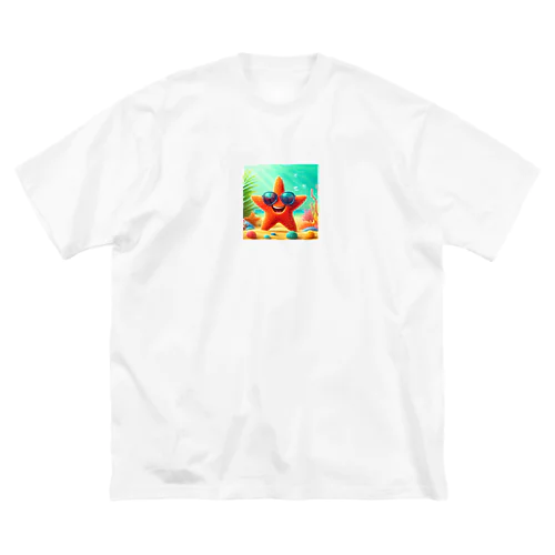 サングラスをかけたハッピーなヒトデ - 海の陽気な仲間！ Big T-Shirt