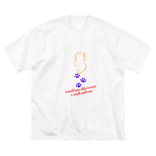 お散歩してる猫🐈 Big T-Shirt