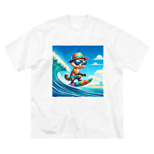 サーフィンアライグマの夏の日 Big T-Shirt