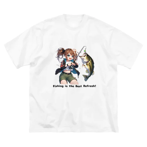  釣り女子 ツリガール 04 Big T-Shirt