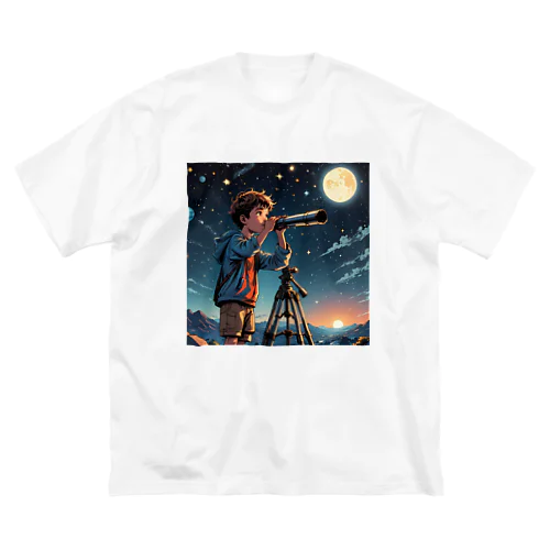 宇宙を夢見る少年 ビッグシルエットTシャツ