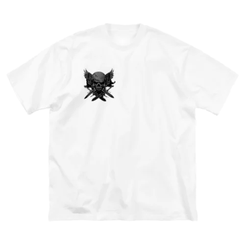 ドクロ切り抜き ビッグシルエットTシャツ