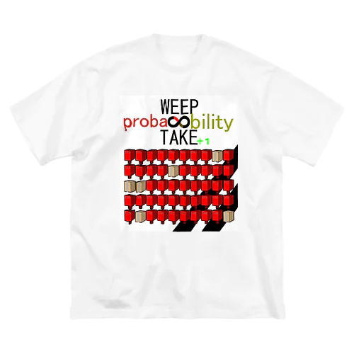 WEEP＆TAKE probability ビッグシルエットTシャツ