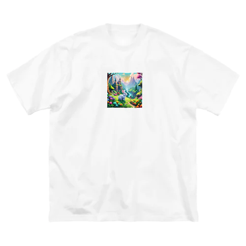 魔法の国の白ウサギ Big T-Shirt