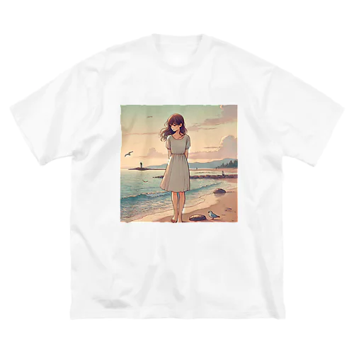 海辺の女の子 Big T-Shirt