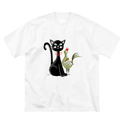 ねことにわとり Big T-Shirt