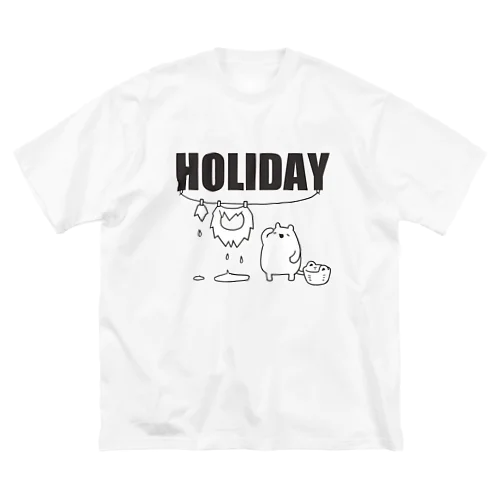 【HOLIDAY】ライオンさんの休日 Big T-Shirt