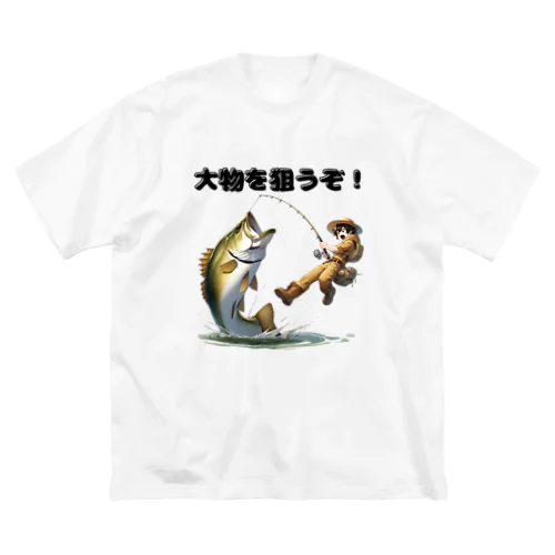 釣り好き 01 ビッグシルエットTシャツ