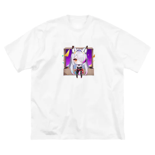 獣耳の女の子 ビッグシルエットTシャツ