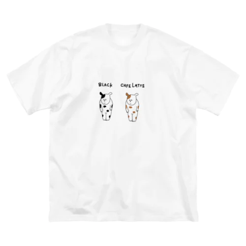 ブラックとカフェラテ Big T-Shirt