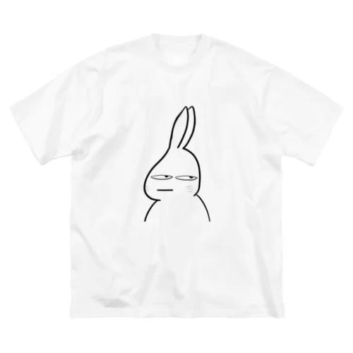 じっとりうさぎ ビッグシルエットTシャツ